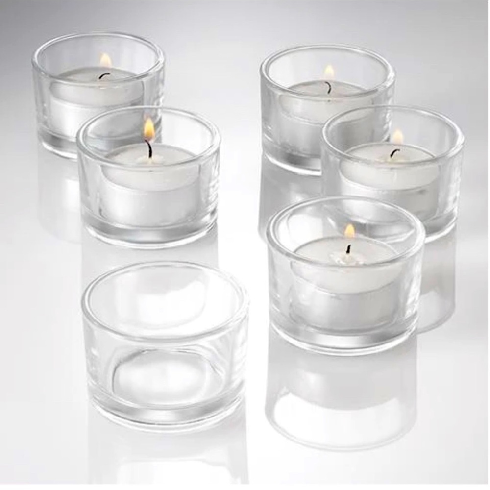 NIB Tealight Holder Glass Set